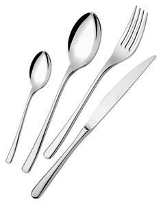 Set Posate Posate OPERA 5 MM 1 Coltello 1 Forchetta 1 Cucchiaio 1 Cucchiano caffe in acciaio 1810 Lucido a Specchio