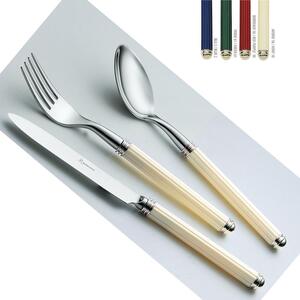 Set posate colorate set 4 pezzi PHANTEON 1 Coltello 1 Forchetta 1 Cucchiaio 1 Cucchiano caffe in acciaio 1810
