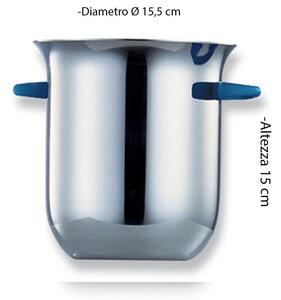 Secchiello Ghiaccio diametro 15.5xh15 GUMMY in acciaio inox Lucido manicatura colorata