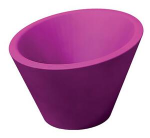 Portavaso Dorico per esternointerno in polietilene Viola 680xh370xh500