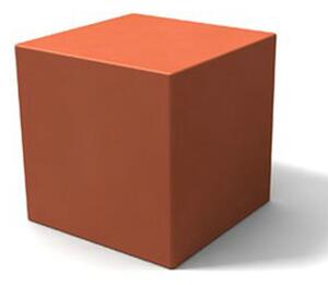 Espositore, tavolo, seduta in polietilene 35x35x35 cm Icekub terracotta