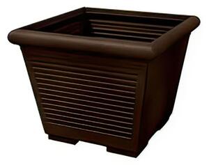 Vaso quadro MILLERIGHE In Polietilene con sottovaso 50 cm Dimensioni 48x34x h 39 cm - 40 Litri colore Bronzo