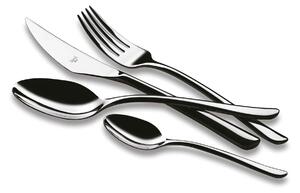 Servizio posate 24 pz Edera in Acciaio Inossidabile, spessore 3 mm colore Acciaio, Lavorazione della supperficie con impiantazione di Titanio PVD- posate