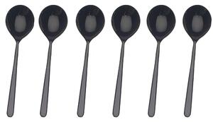 Confezione 6 cucchiaini da caffe'linea Mepra oro nero