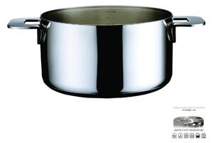 Casseruola Alta ENERGIA Trimetallo diametro 18 cm - 2,5 Lt Acciaio Inossidabile 18/10, Alluminio e acciaio + coperchio incluso
