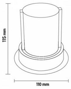 Faretto Led da incasso Tube 12W Cornice bianca Apertura 36 gradi Bianco neutro 4000K M LEDME