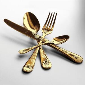 Servizio Posate 36 Pezzi LUXURY ART MEPRA Limited Edition ICE ORO Lucido