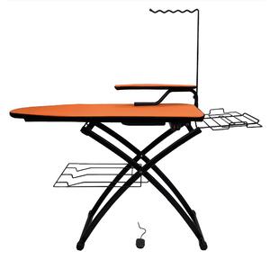 Asse da Stiro Riscaldato, aspirante soffiante automatico ATTIVO 122x45xh73 min-100 max cm - chiusa in soli 27 centimetri max. regolabile Telaio colore Nero