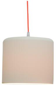 Lampada da Soffitto, Applique Candle 2 colore bianco dimensioni Altezza 19 cm Diametro 21,5 cm, raccomandato il LED da 6W, realizzata in laprene con cavi in diversi colori