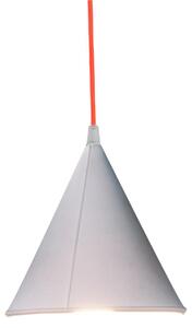 Lampada da Soffitto, Applique Pop 2 colore bianco dimensioni Altezza 17 cm Diametro 17,5 cm, raccomandato il LED da 6W, realizzata in laprene con cavi in diversi colori