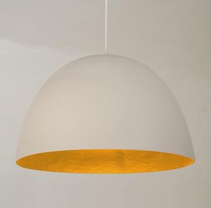 Lampada a Sospensione H20 in nebulite � 46xh27,5 Bianco Arancio