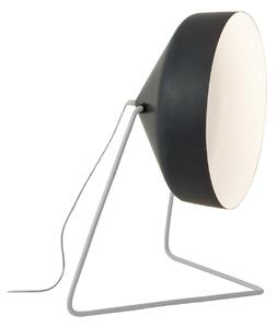 Lampada da terra Cyrcus F lavagna colore nero Altezza 22,5 cm Diametro 40 cm, realizzata in acciaio, nebulite, resina effetto lavagna