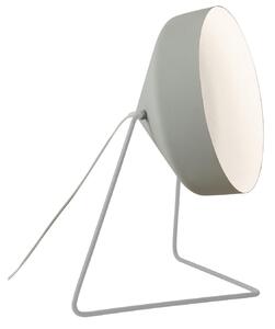 Lampada da terra Cyrcus F cemento colore grigio Altezza 22,5 cm Diametro 40 cm, realizzata in acciaio, nebulite, vernice effeto cemento