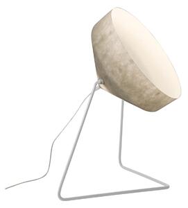 Lampada da terra Cyrcus F nebula colore bianco Altezza 22,5 cm Diametro 40 cm, realizzata in acciaio, nebulite