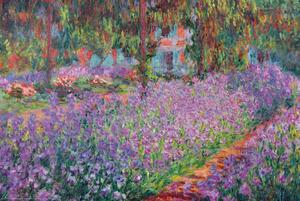 Posters, Stampe The Artist's Garden at Giverny 1900, Claude Monet