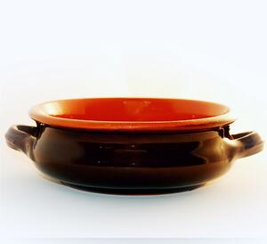 Tegamini in Terracotta 6 pezzi Apulia �20xh7 cm Colore Terra Cotta Adatti per cucinare su : Fiamma, Piastra elettrica , Forno , Microonde