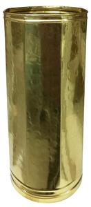 Portaombrelli in Ottone forma esagonale liscio Dimensioni 21x h 50 cm colore dorato con Battuta larga lavorazione liscia