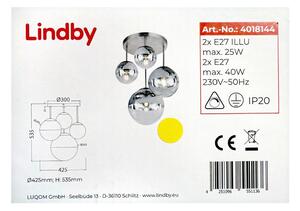 Lindby - Lampadario a sospensione con supporto rigido RAVENA 2xE27/40W/230V + 2xE27/25W