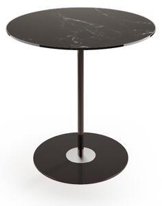 Tavolinetto, tavolo caff� Big Struttura in metallo Piano In vetro Dimensioni 48xh52 cm colore nero