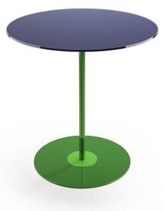 Tavolinetto, tavolo caff� Big Struttura in metallo Piano In vetro Dimensioni 48xh52 cm colore Blu
