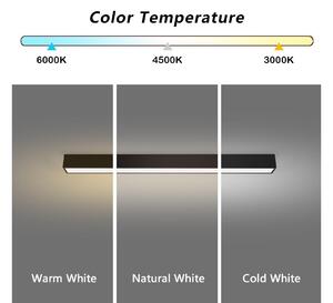 Immax NEO 07255L - Luce LED dimmerabile LUNGO 20W/230V Wi-Fi Tuya nero + +TC