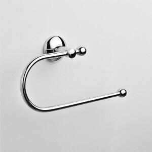 Porta asciugamano da Bidet Mod ZACINTO 30x6xh12 cm placche rotonde forme arrotondate in finitura cromo lucido fissaggio a viti