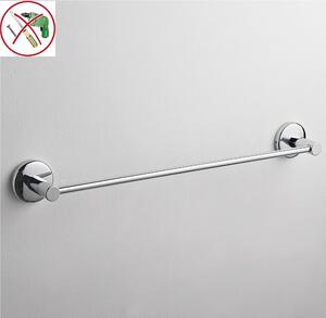 Maniglione Porta asciugamano da BAGNO Idra 50x6,5xh5,5 cm in finitura cromo lucido fissaggio adesivo 3 M bagno galvanico di oltre 22 micron inalterabile nel tempo
