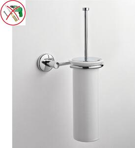 Porta Scopino Adesivo fissaggio a muro IDRA 17x16xh39 cm fissaggio adesivo Forte 3 M