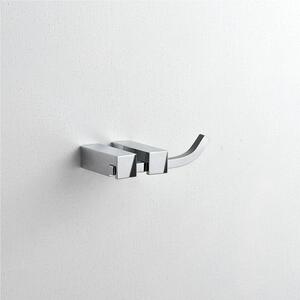 Appendino singolo CIPRO 10,5x6xh3cm, anima in ottone finitura inox lucido fissaggio con viti e stop