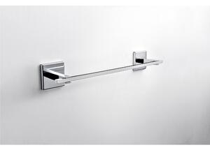 Porta asciugamani fissaggio Viti e stop Plano 30x6,5xh5,5 cm in finitura cromo lucido bagno galvanico di oltre 22 micron inalterabile nel tempo