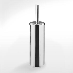 Porta scopino da terra rotondo OMBRA 8xh34 cm in finitura cromo lucido AISI 304