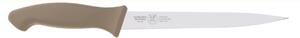 Coltello filettare flessibile cm 18, colore tortora, manico in gomma termoplastica