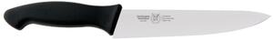 Coltello cucina cm 16, colore nero , manico in gomma termoplastica