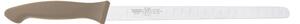 Coltello salmone cm 26, colore tortora, manico in gomma termoplastica
