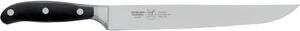 Coltello Arrosto lunghezza 23 cm forgiato in acciaio W.Nr.1.4116 manico nero , Manico in Resina Acetalica e rivetti inox