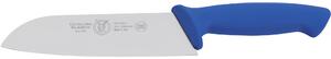 Coltello Santoku Professionale manico protetto cm 18, colore Blu manico in ergonomico impugnatura protetta
