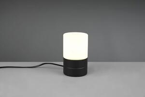 Lampada da tavolo ary ii cilindro vetro bianco nera 591000132