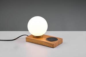Lampada da tavolo chloe metallo effetto legno r59080135