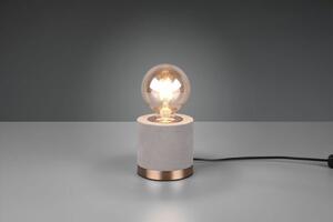 Lampada da tavolo judy base metallo ottone satinato r50691011 grigio