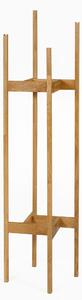 Appendiabiti Hilbert in legno massiccio, dimensioni 43 x 43 x h165 cm, peso 5 Kg, finitura quercia
