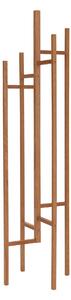 Appendiabiti Eigen in legno massiccio, dimensioni 47 x 47 x h175 cm, peso 6 Kg, finitura quercia