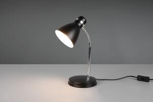 Lampada harvey metallo flessibile h.33cm nero e cromato r50731032