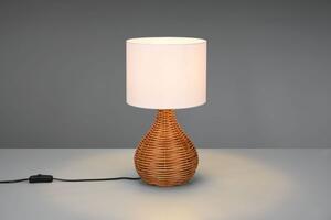Lampada sprout in sisal h.39,5cm e paralume in colore naturale r51