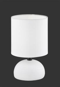 Lampada tavolo luci r50351001 base bianco paralume bianco