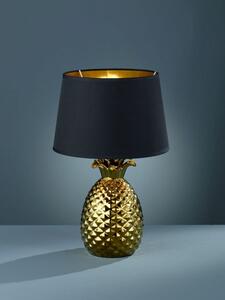 Lampada tavolo pineapple r50431079 nero e oro