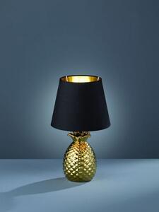 Lampada tavolo pineapple r50421079 nero e oro