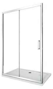 Porta Parete Doccia 100 cm 1 Anta Scorrevole in Cristallo Trasparente 6mm H190 Sailor