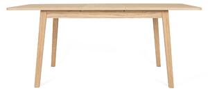 Tavolo allungabile da pranzo in quercia Skagen in legno ingegnerizzato e massiccio, dimensioni 140(180) x 90 x h75 cm, peso 41 Kg, finitura quercia