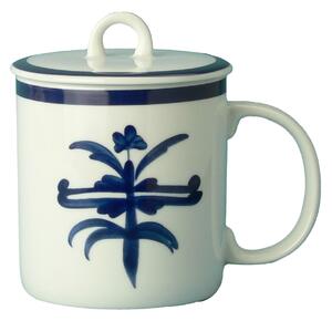 Tisaniere Mug in porcellana decoro ragno 2 pezzi CL 35 in porcellana bianca in lavabile in lavastoviglie