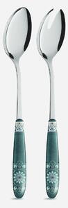 Coppia insalata Rabat , inox 18/c (aisi430), manico in nylon adatto alla lavastoviglie